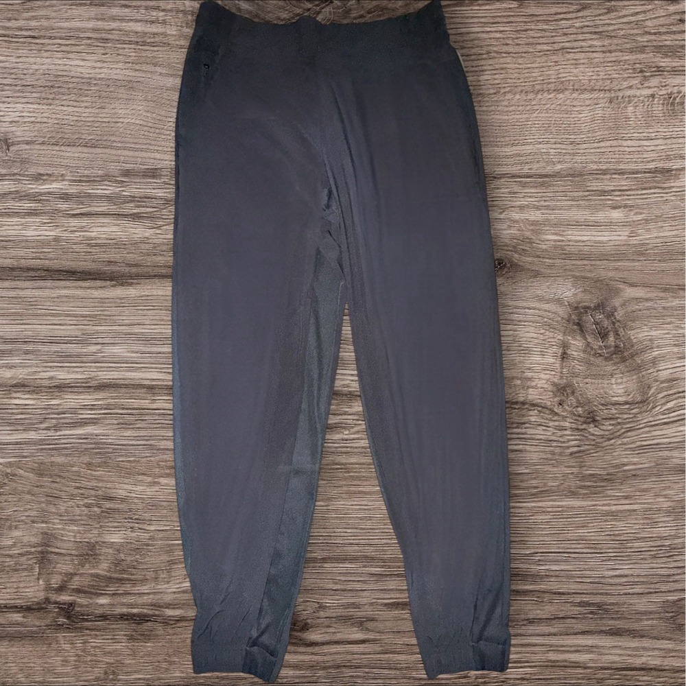 Athleta Pants Womens 10 Black Lined City Jogger Athletic Stretch Tapered Pockets